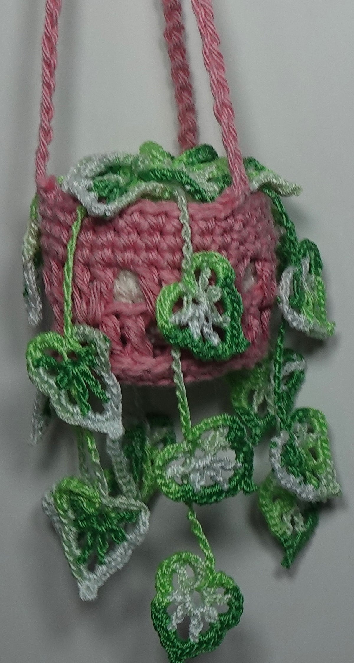 Handmade Crochet Hanging Monstera Plant