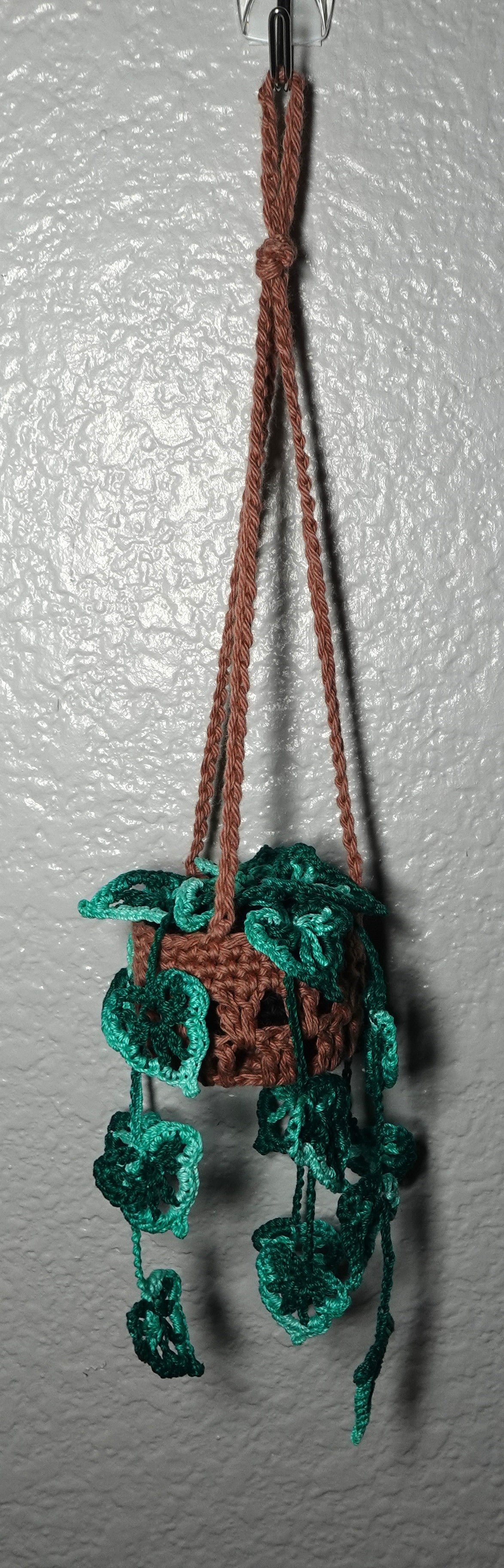 Handmade Crochet Hanging Monstera Plant
