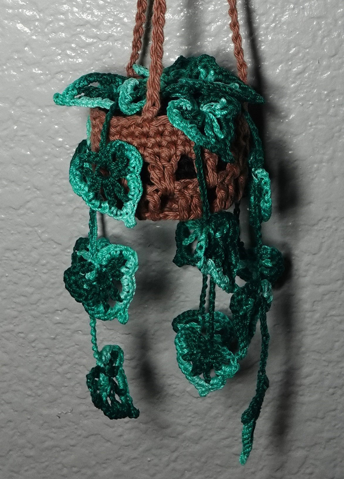 Handmade Crochet Hanging Monstera Plant