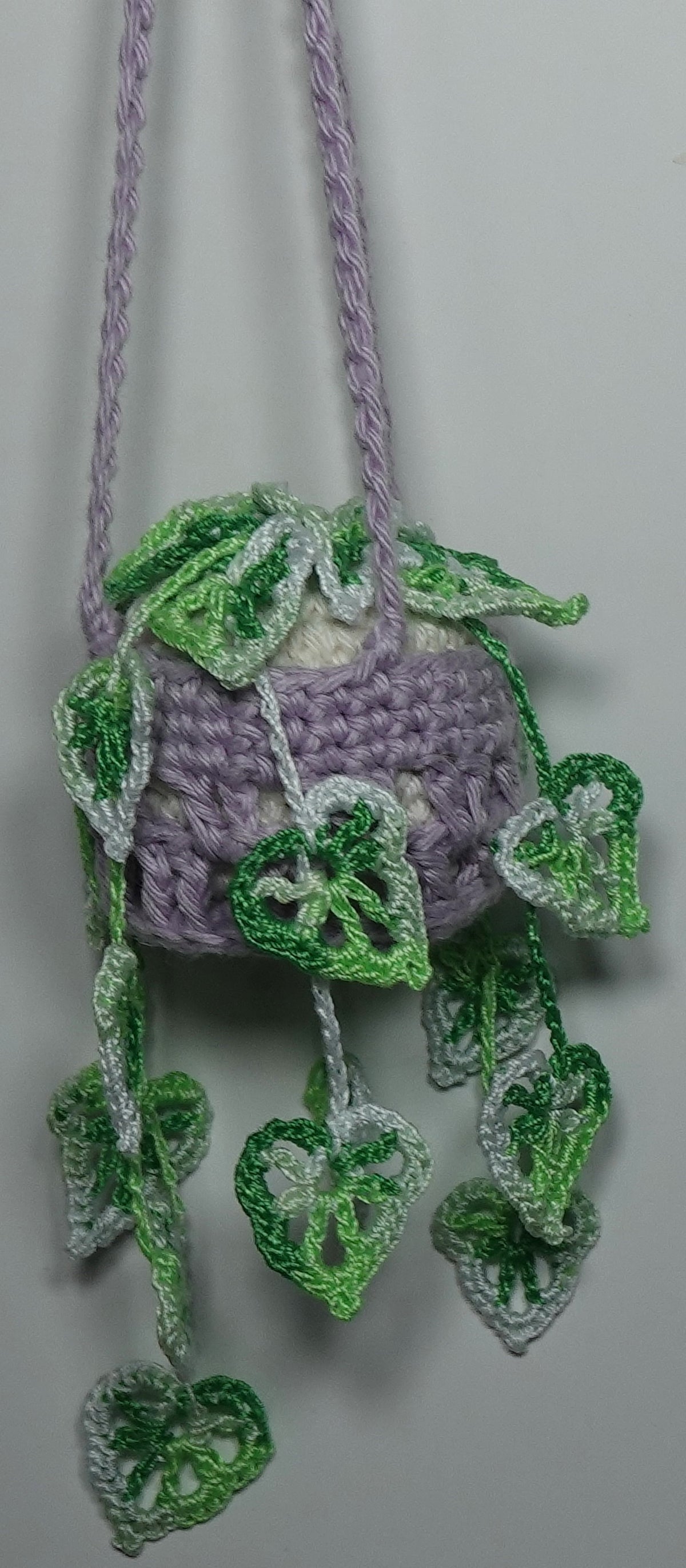 Handmade Crochet Hanging Monstera Plant