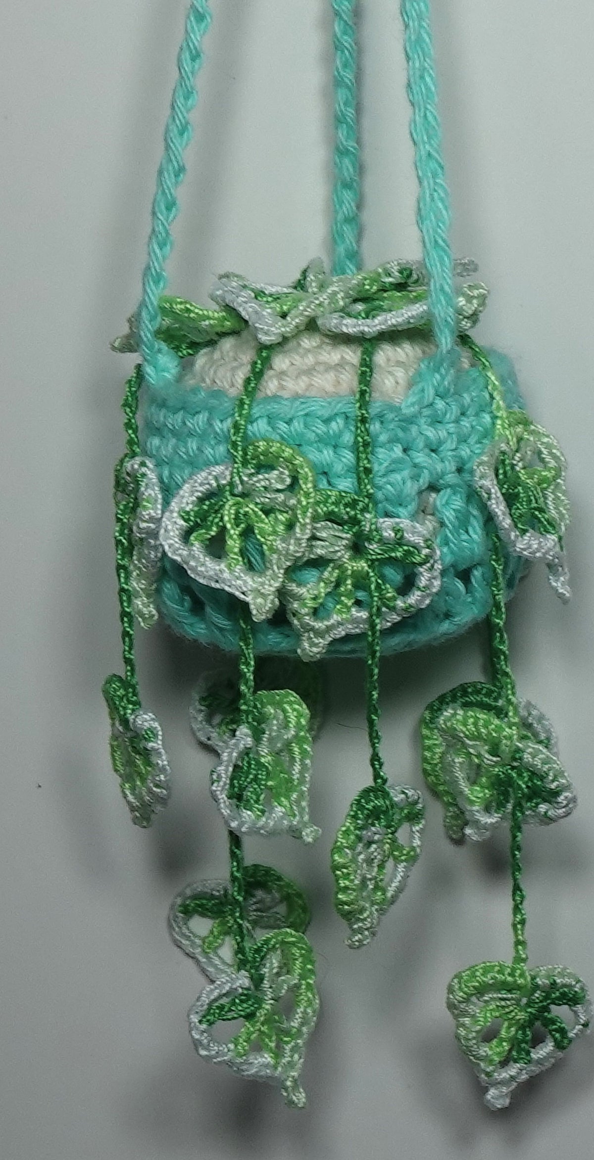 Handmade Crochet Hanging Monstera Plant